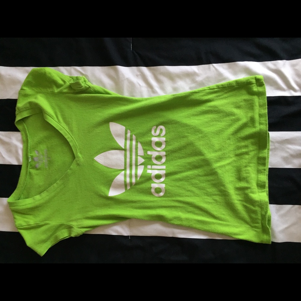 Green adidas shirt